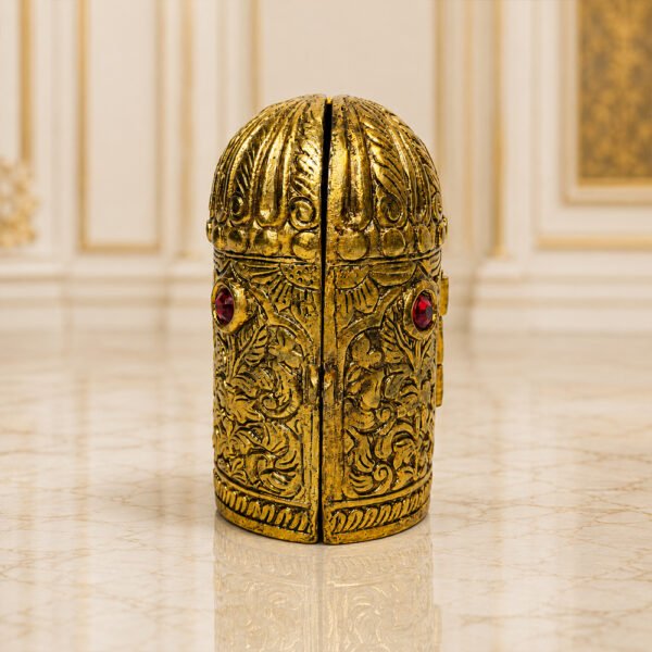 Brass Lakshmi Ganesha Saraswati Foldable Temple Idol for Home & Office