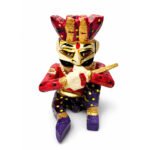 Handcrafted Rajasthani Wooden Folk Musician Figurine Set | Traditional Indian Musical Decor