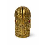 Brass Lakshmi Ganesha Saraswati Foldable Temple Idol for Home & Office