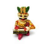 Handcrafted Rajasthani Wooden Folk Musician Figurine Set | Traditional Indian Musical Decor