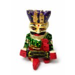 Handcrafted Rajasthani Wooden Folk Musician Figurine Set | Traditional Indian Musical Decor