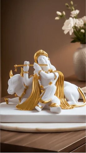 Premium Brass Aarti Diya with Bells