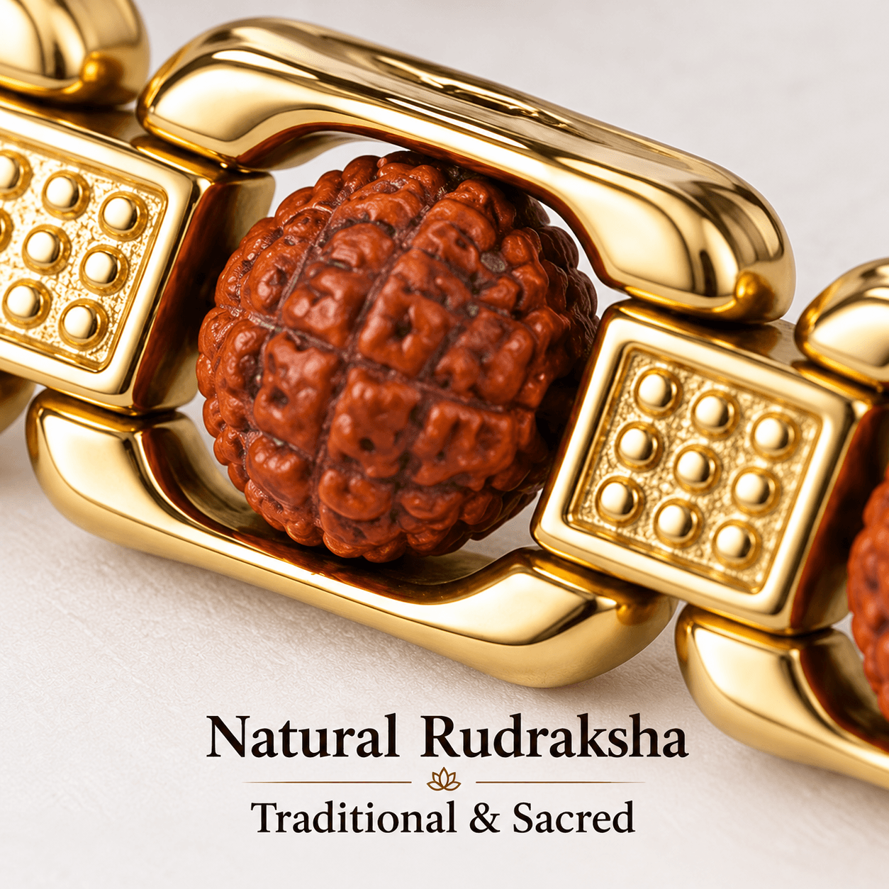 Rudraksha Bracelet – 10 Bead Spiritual Bracelet