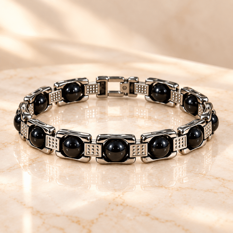 Black Obsidian Bracelet | 10 Beads Gemstone Bracelet