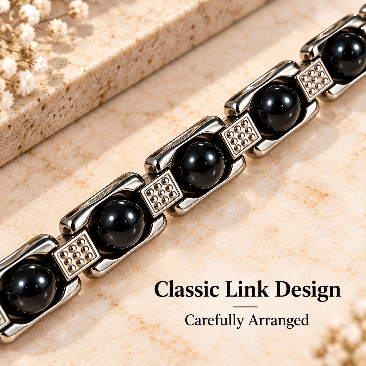 Black Obsidian Bracelet | 10 Beads Gemstone Bracelet