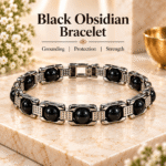 Black Obsidian Bracelet | 10 Beads Gemstone Bracelet