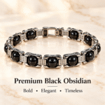 Black Obsidian Bracelet | 10 Beads Gemstone Bracelet