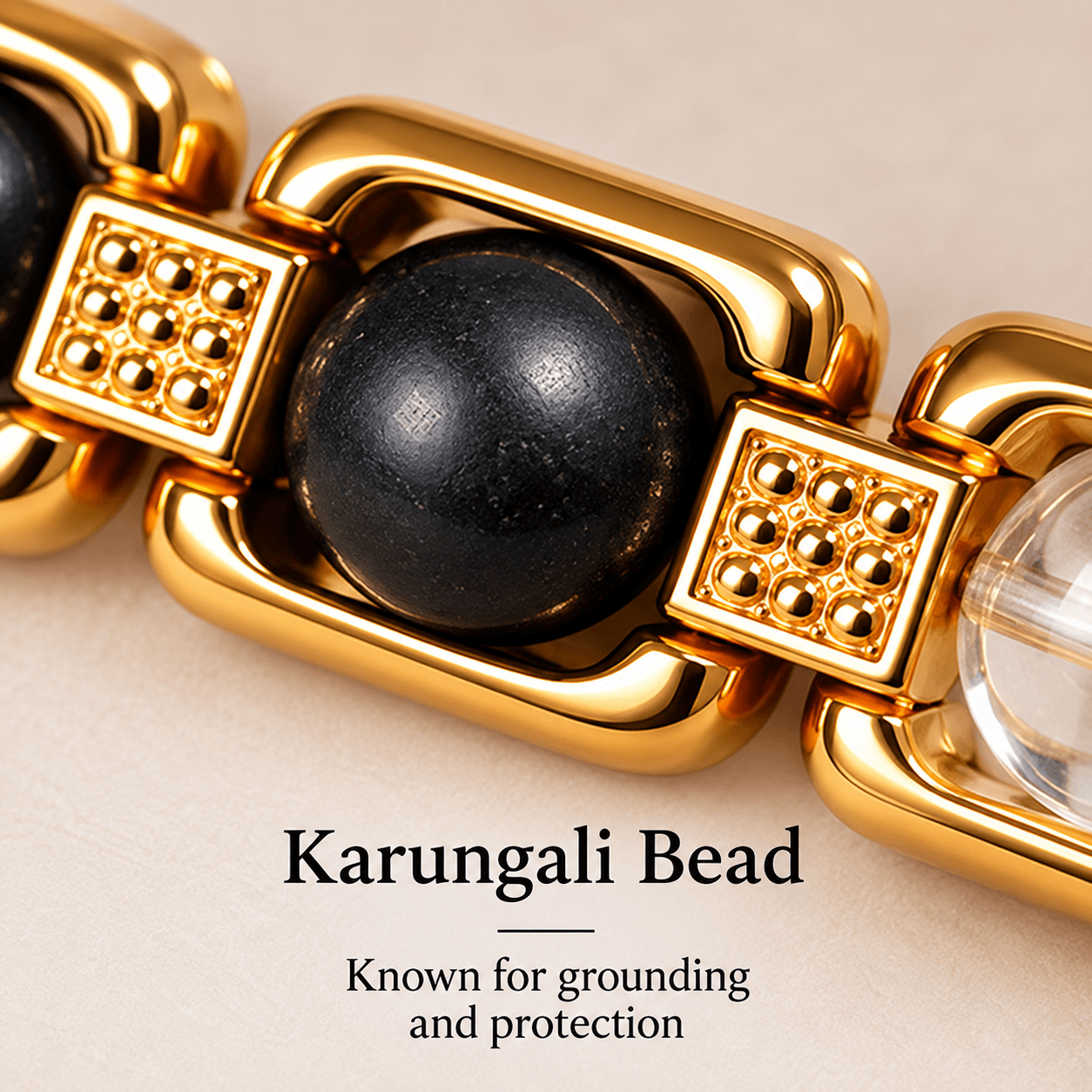 Karungali Rudraksha Clear Quartz Bracelet