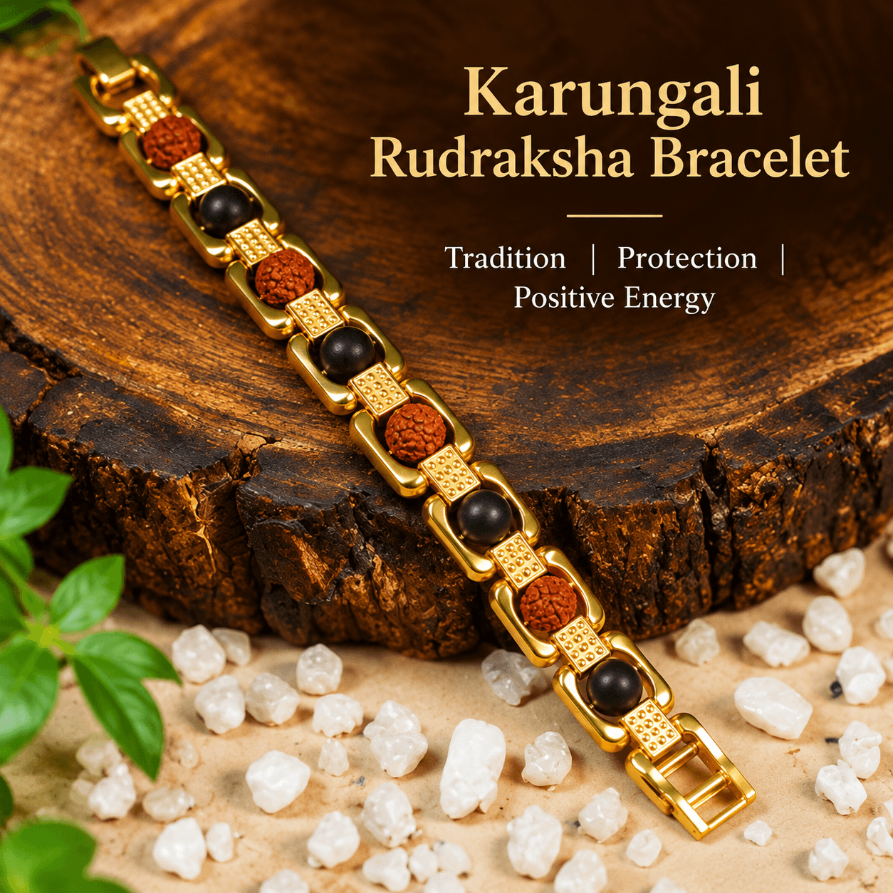 Karungali Rudraksha Bracelet