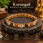 Karungali Rudraksha Clear Quartz Bracelet