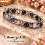 Love Gemstone Bracelet – Pink & Natural Stone Beads