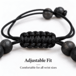 Mahakal Damru Bracelet with Rudraksha & Adjustable Black Thread