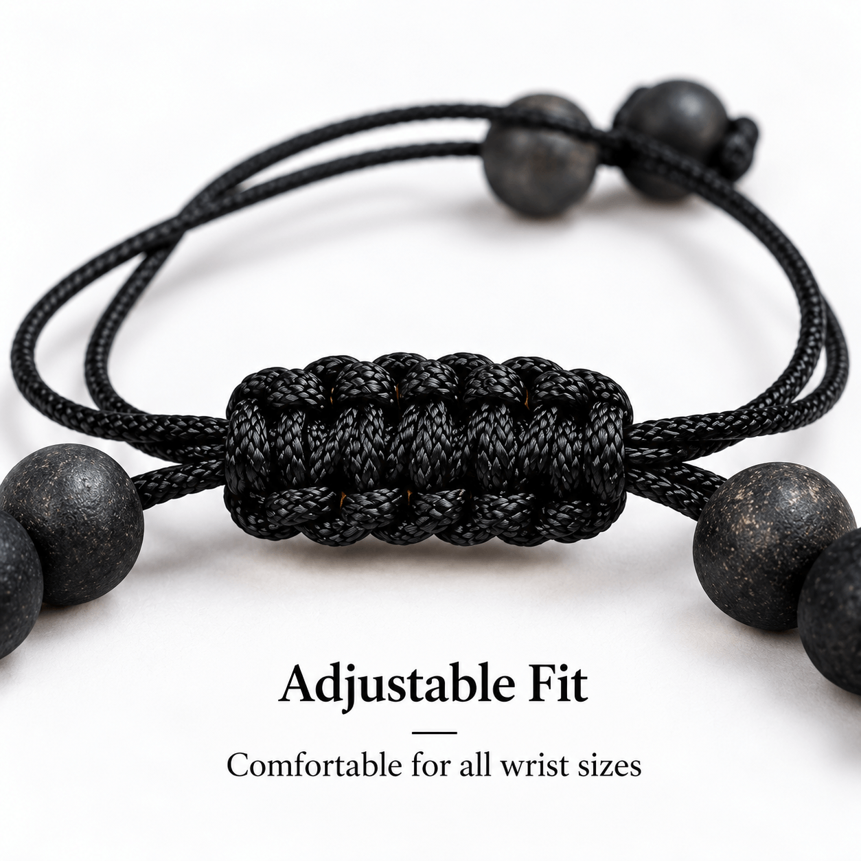Mahakal Damru Bracelet with Rudraksha & Adjustable Black Thread