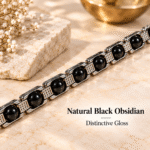 Black Obsidian Bracelet | 10 Beads Gemstone Bracelet