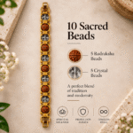 Rudraksh Clear Quartz Bracelet