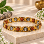 Rudraksh Clear Quartz Bracelet