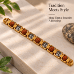Rudraksh Clear Quartz Bracelet