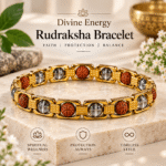 Rudraksh Clear Quartz Bracelet