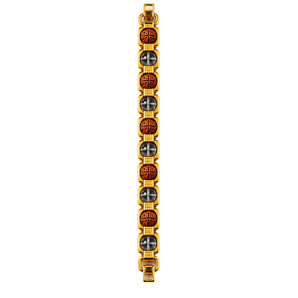 Rudraksh Clear Quartz Bracelet
