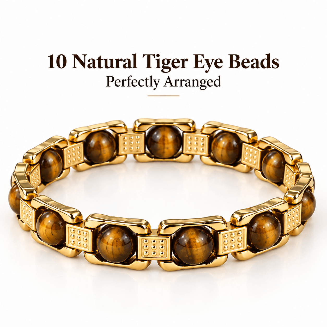 Tiger Eye Bracelet | Natural Tiger Eye Bead Bracelet