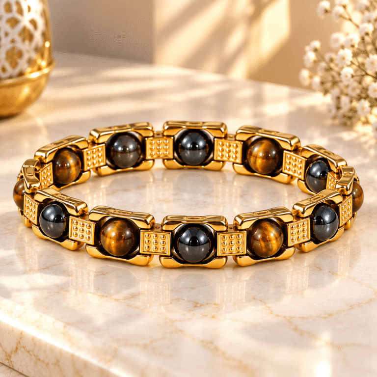 Triple Protection Tiger Eye, Black Obsidian & Hematite Bracelet