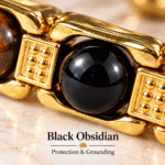 Triple Protection Tiger Eye, Black Obsidian & Hematite Bracelet