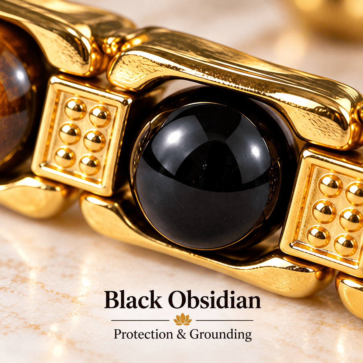Triple Protection Tiger Eye, Black Obsidian & Hematite Bracelet