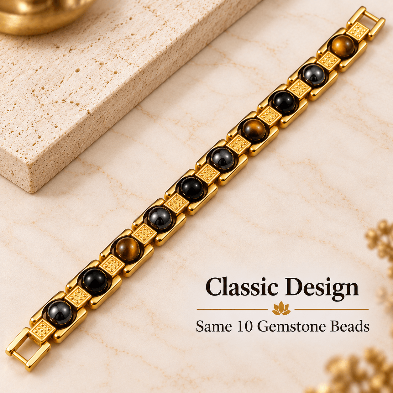 Triple Protection Tiger Eye, Black Obsidian & Hematite Bracelet