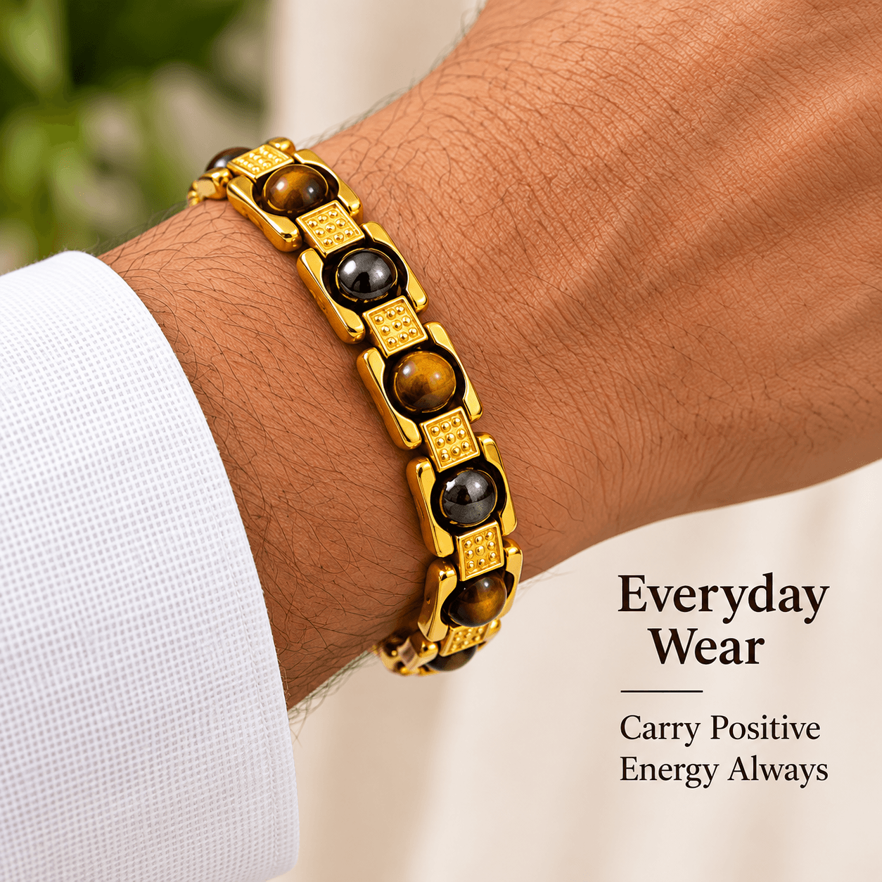 Triple Protection Tiger Eye, Black Obsidian & Hematite Bracelet