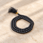 Black Matte Jap Mala | Matte Black Prayer Beads