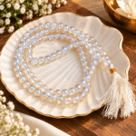 Angel Aura Quartz Jap Mala | Iridescent Meditation Beads