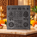 Vyapar Vriddhi Yantra | Business Growth Yantra | Karungali Carving Plate
