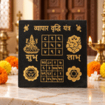 Vyapar Vriddhi Yantra | Business Growth Yantra | Karungali Carving Plate